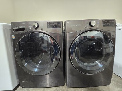 Refurbished LG front loader washer and electric dryer set $699
