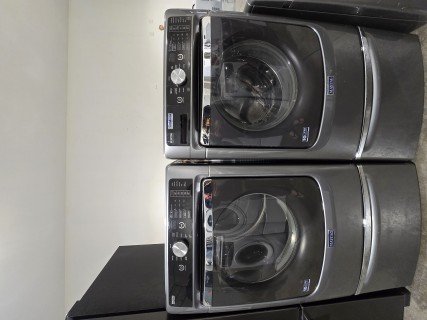 Refurbished Maytag front loader washer and electric dryer set on Pedestals $799