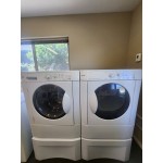 Reconditioned Kenmore front loader washer and electric dryer set on Pedestals $799