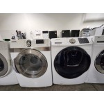 Reconditioned Samsung front loader washer and electric dryer set $699