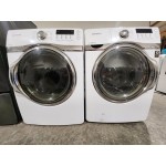 Reconditioned Samsung front loader washer and electric dryer set $699