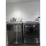 Reconditioned LG top loader washer and electric dryer set $699