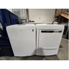 Reconditioned LG top loader washer and electric dryer set $699